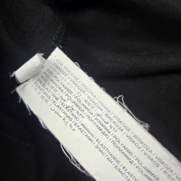 Mango -702 Black Ponte Sheath Dress‎ Crew-neck Short Sleeve Women's Small - Picture 9 of 9